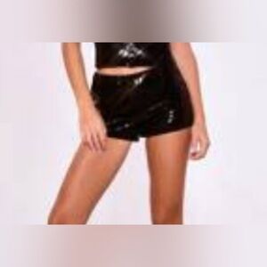 Sequin micro shorts